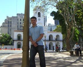 Todd Fox in the Plaza de Mayo Buenos Aires Argentina