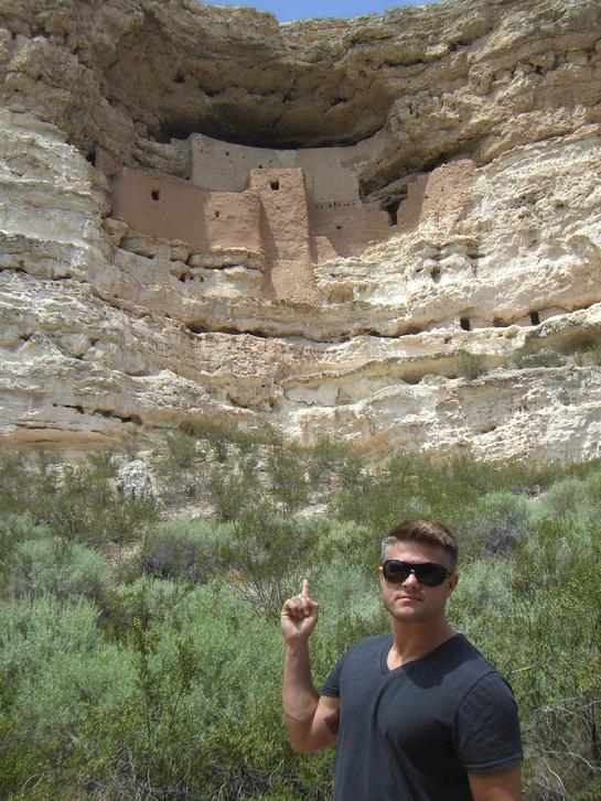Todd Fox at a Cliff Dwelling near the Grand Canyon.