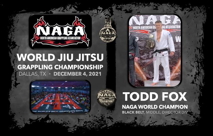 Todd Fox Naga Black Belt World Champion Jiu Jitsu