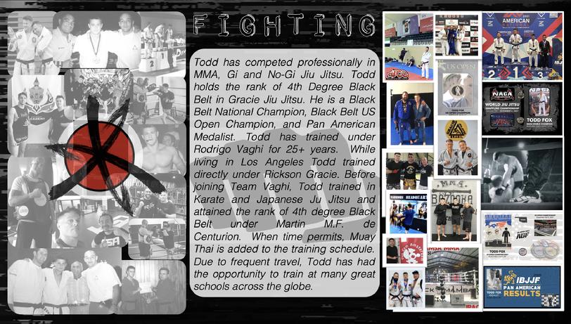 Todd Fox Author Fighter BJJ Black Belt Champion Podcast Books Protection Bodyguard
